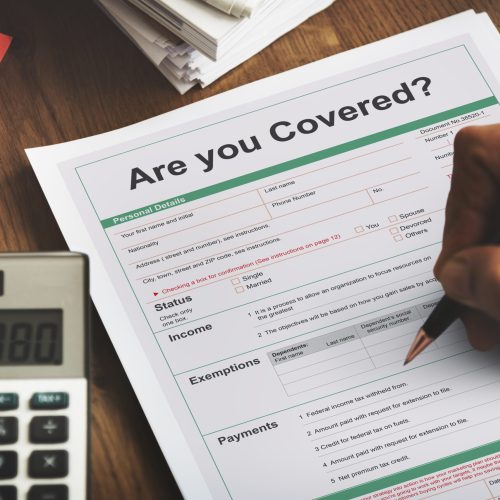 Are You Covered Healthcare Insurance Protection Concept Are You Covered Healthcare Insurance Protection Concept